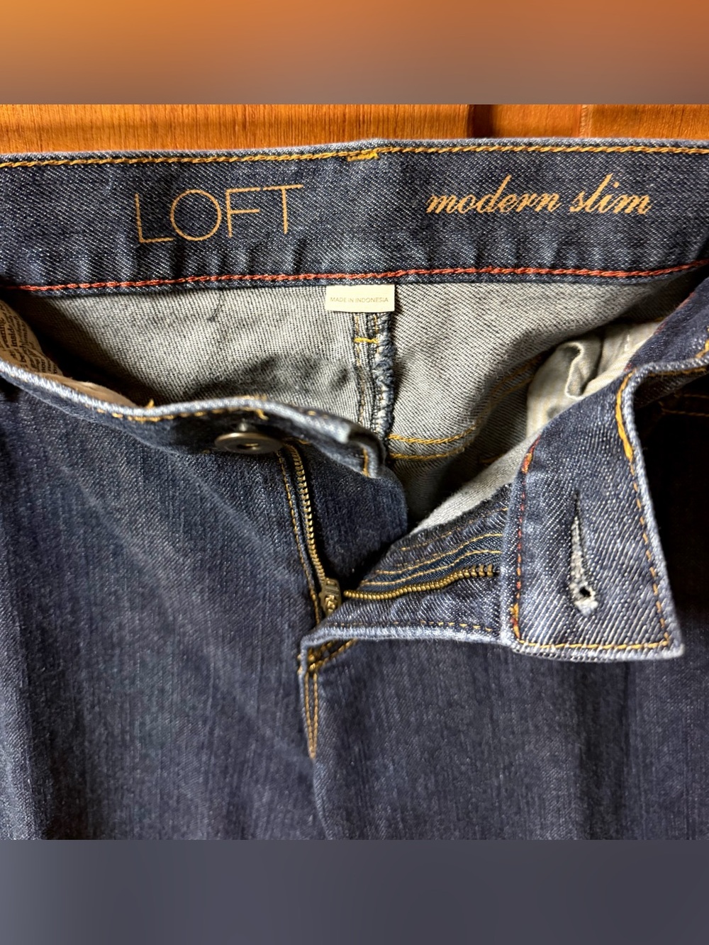 Loft “Modern Slim” Cut Denim Jeans - Picture 6 of 9
